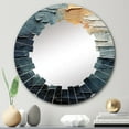 thumbnail image 1 of Designart "Abstracct Plutot Planet composition" Pluto Round Wall Mirror - Fantasy Oval Printed Decorative Oversized Mirror - Multiple Color Options, 1 of 4