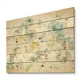 thumbnail image 1 of Designart 'Abstract Aqua Rose Natural Element' Farmhouse Print on Natural Pine Wood, 1 of 3