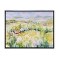 thumbnail image 1 of Designart 'Abstract Blossoming Green Fields In Countryside ' Country Framed Canvas Wall Art Print, 1 of 5