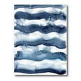 thumbnail image 1 of Designart ' Abstract Blue Classic Waves ' Modern Canvas Wall Art Print, 1 of 4