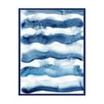 thumbnail image 1 of Designart 'Abstract Blue Classic Waves' Modern Framed Canvas Wall Art Print, 1 of 1