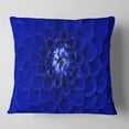 thumbnail image 1 of Designart Abstract Blue Flower Design - Floral Throw Pillow - 16x16, 1 of 4