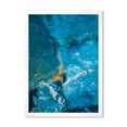 thumbnail image 1 of Designart 'Abstract Blue Marble Composition I' Modern Framed Art Print, 1 of 1