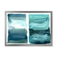 thumbnail image 1 of Designart 'Abstract Blue Ocean Aquatic Impression II' Modern Framed Art Print, 1 of 4