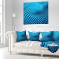 thumbnail image 1 of Designart Abstract Blue Wavy Background - Abstract Throw Pillow - 18x18, 1 of 1