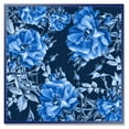 thumbnail image 1 of Designart 'Abstract Blue Wildflowers' Modern Framed Canvas Wall Art Print, 1 of 4