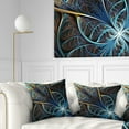 thumbnail image 1 of Designart Abstract Brown Fractal Flower - Floral Throw Pillow - 16x16, 1 of 5