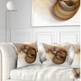 thumbnail image 1 of Designart Abstract Brown Spiral Texture - Abstract Throw Pillow - 18x18, 1 of 5