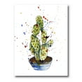 thumbnail image 1 of Designart ' Abstract Cactus Houseplant ' Traditional Canvas Wall Art Print, 1 of 4