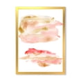 thumbnail image 1 of Designart 'Abstract Clouds Set With Pink Gold Beige and Red' Modern Framed Art Print, 1 of 4