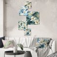 thumbnail image 1 of Designart "Abstract Coastal Vibes In The Tropics" Floral Wall Art Set Of 5 - Green Tropical Wall Living Room Decor Set, 1 of 6
