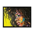 thumbnail image 1 of Designart 'Abstract Colorful Fantasy Portrait Of A Young Woman I' Modern Framed Art Print, 1 of 4