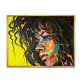 thumbnail image 1 of Designart 'Abstract Colorful Fantasy Portrait Of A Young Woman I' Modern Framed Canvas Wall Art Print, 1 of 5