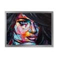 thumbnail image 1 of Designart 'Abstract Colorful Fantasy Portrait Of A Young Woman II' Modern Framed Art Print, 1 of 1