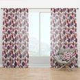 thumbnail image 1 of Designart 'Abstract Colorful Floral Pattern' Floral Curtain Panel, 1 of 4
