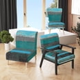 thumbnail image 1 of Designart "Abstract Colorful Lines Pattern Grunge" Upholstered Modern Accent Chair and Arm Chair, 1 of 5