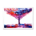 thumbnail image 1 of Designart 'Abstract Colorful Tree Impressionist On A White' Modern Framed Art Print, 1 of 4