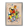 thumbnail image 1 of Designart 'Abstract Compositions Of Colored Geometric I' Modern Framed Art Print, 1 of 4