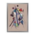 thumbnail image 1 of Designart 'Abstract Compositions Of Colored Geometric III' Modern Framed Art Print, 1 of 4