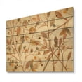 thumbnail image 1 of Designart 'Abstract Copper Branches Composition' Lake House Print on Natural Pine Wood, 1 of 3