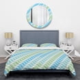 thumbnail image 1 of Designart 'Abstract Design Retro Pattern II' Mid-Century Modern Duvet Cover Set, 1 of 4