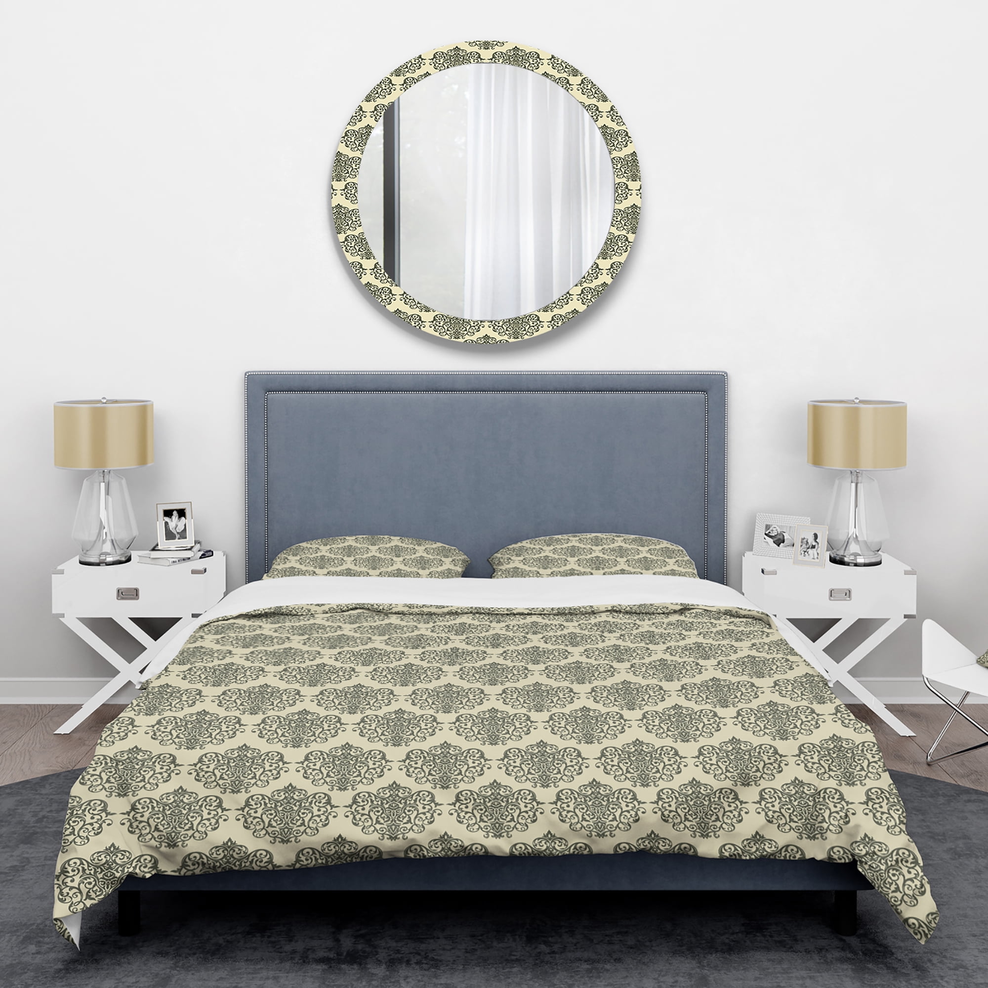 Designart 'Abstract Design Retro Pattern III' Mid-Century Modern Duvet Cover Set