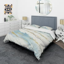 Designart 'Abstract Drift v2' Glam Duvet Cover Set