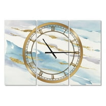 Designart 'Abstract Drift v2' Modern wall clock