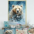 thumbnail image 1 of Designart "Abstract Dynamic Bear I" Animals Bear Picture Framed Wall Decor, 1 of 5