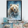 thumbnail image 1 of Designart "Abstract Dynamic Bear I" Animals Bear Picture Framed Wall Decor, 1 of 5