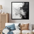 thumbnail image 1 of Designart "Abstract Element Fight In Black And White" Abstract Shapes Picture Framed Canvas Wall Art, 1 of 5