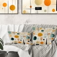 thumbnail image 1 of Designart "Abstract Expressions In Midcentury Modern I" Midcentury Printed Throw Pillow, 1 of 5