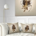 thumbnail image 1 of Designart Abstract Falcon on Branch - Animal Throw Pillow - 18x18, 1 of 5