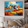 thumbnail image 1 of Designart "Abstract Farmstead composition" Modern Floater Framed Canvas Print, 1 of 7