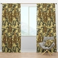 thumbnail image 1 of Designart 'Abstract Floral Pattern I' Bohemian & Eclectic Blackout Curtain Panel, 1 of 4