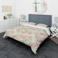 thumbnail image 1 of Designart 'Abstract Flower Pattern with Orchid' Modern & Contemporary Duvet Cover Set, 1 of 4