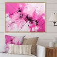 thumbnail image 1 of Designart "Abstract Fusion In Gold And Purple" Fuschia Floater Framed Wall Art Living Room, 1 of 5
