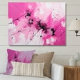 thumbnail image 1 of Designart "Abstract Fusion In Gold And Purple" Fuschia Wall Art Living Room, 1 of 1