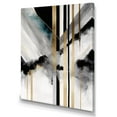 thumbnail image 1 of Designart Abstract Geode Geometric Black And Gold I Canvas Wall Art, 1 of 5