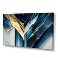 thumbnail image 1 of Designart Abstract Geode Geometric Blue I Canvas Wall Art, 1 of 5