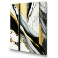 thumbnail image 1 of Designart Abstract Geode Geometric Marble Grey II Canvas Wall Art, 1 of 5