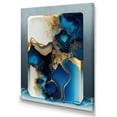 thumbnail image 1 of Designart Abstract Geode Gold And Blue Marble III Canvas Wall Art, 1 of 5