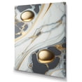 thumbnail image 1 of Designart Abstract Geode Gold And White Marble IV Canvas Wall Art, 1 of 5