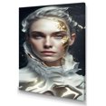 thumbnail image 1 of Designart Abstract Geode Gold On Face II Canvas Wall Art, 1 of 5