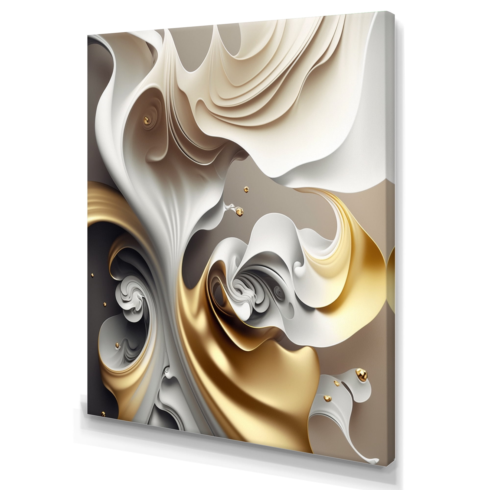 Designart Abstract Geode Liquid Canvas Wall Art