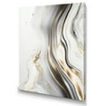 thumbnail image 1 of Designart Abstract Geode Marble Waves Grey III Canvas Wall Art, 1 of 5