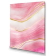 thumbnail image 1 of Designart Abstract Geode Marble Waves Pink II Canvas Wall Art, 1 of 5