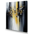 thumbnail image 1 of Designart Abstract Geometric Black And Yellow III Canvas Wall Art, 1 of 5