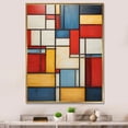 thumbnail image 1 of Designart "Abstract Geometric Composition II" Abstract Spirals Floater Framed Canvas Wall Art, 1 of 7