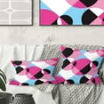 thumbnail image 1 of Designart Abstract Geometric Retro I' Mid-Century Modern Throw Pillow - 18x18, 1 of 2